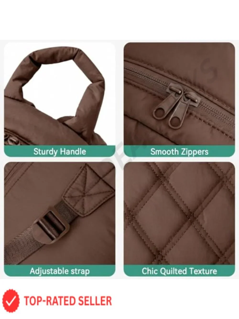 Quilted Puffer Mini Backpack for Women Nylon Padded Daypack Travel Bookbag